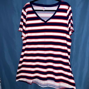 LuLaRoe Christy NWT, 3XL, red, white, & blue